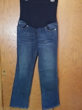 Liz Lange Maternity Jeans with Panel, Size 12